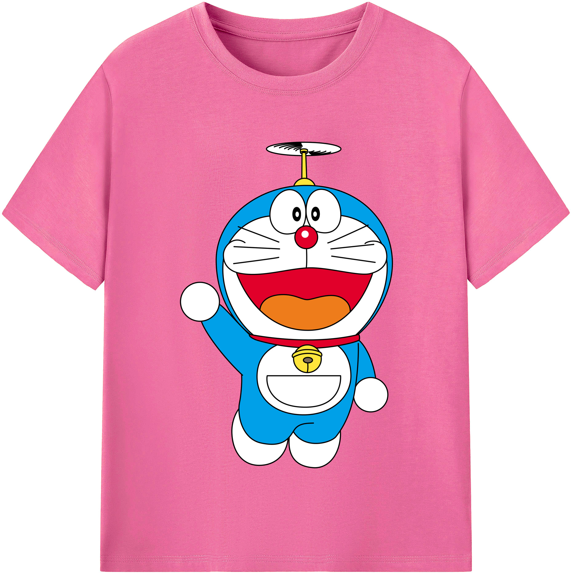 （画像用） ドラえもん Doraemon レディースカジュアルプリントTシャツ（綿100％）